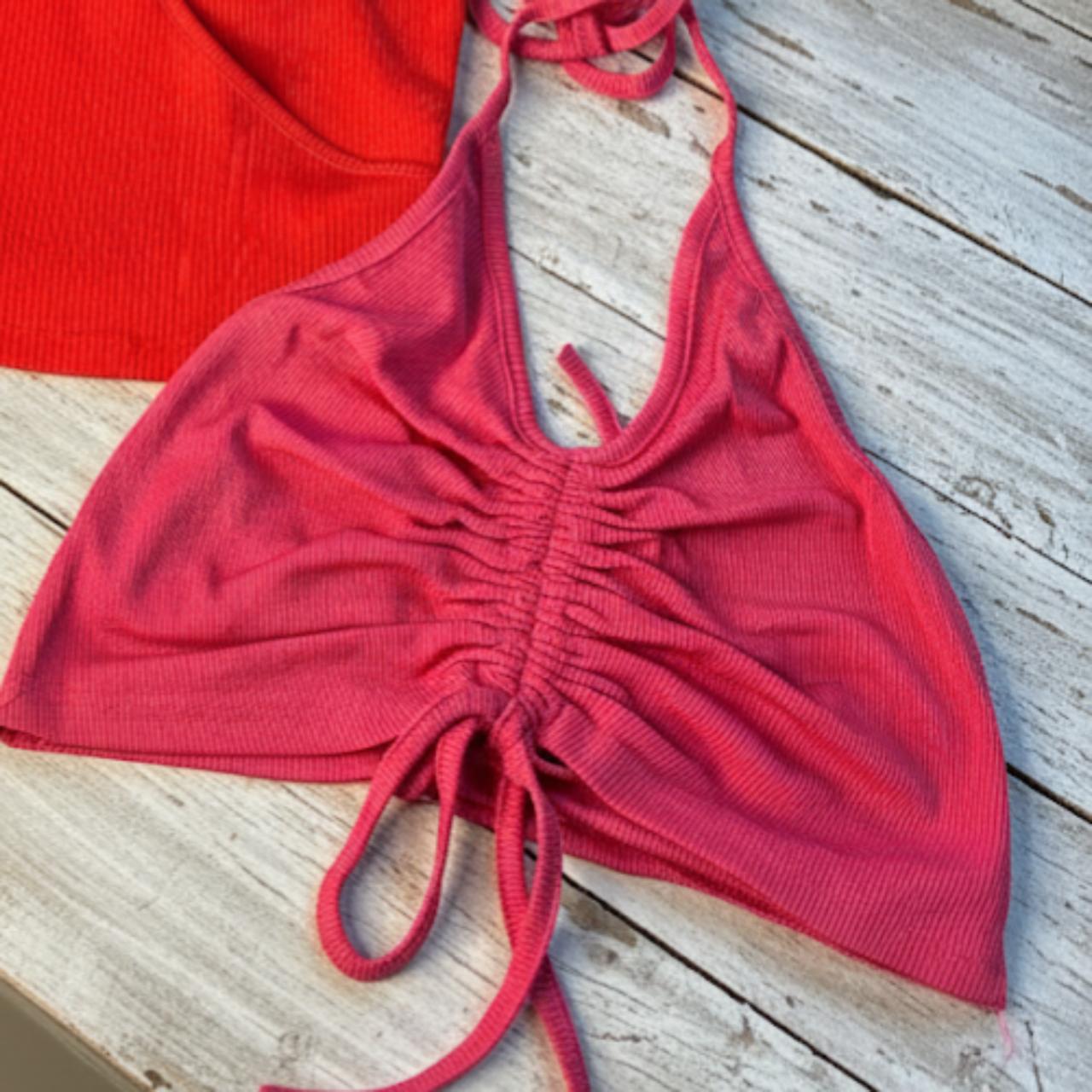 Pink Halter Neck Top