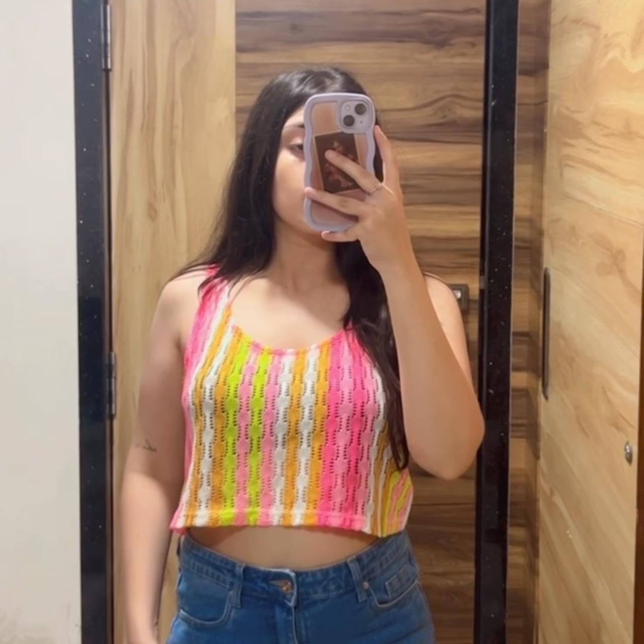 Wild Fable Rainbow Crop Top