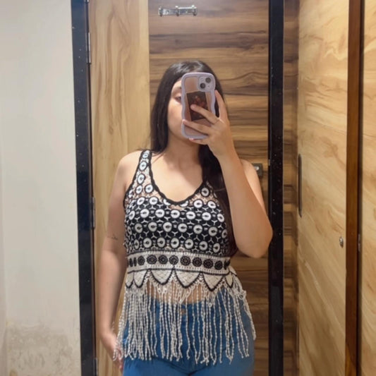 Wild Flower Black Top