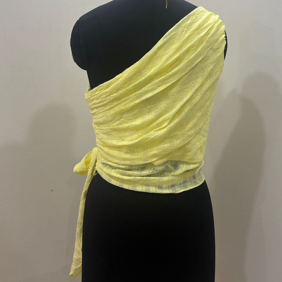 Yellow Knot Top