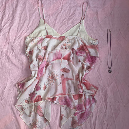 Y2k Floral Camisole Top