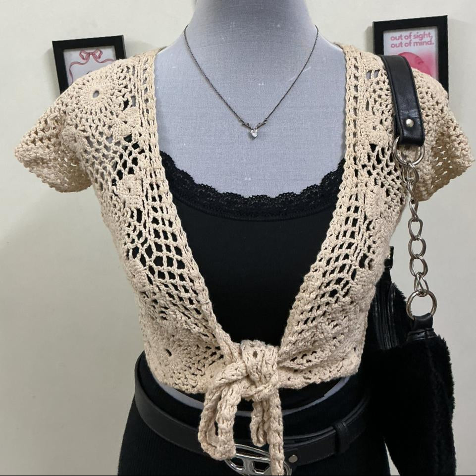 Crochet Tie-up Top