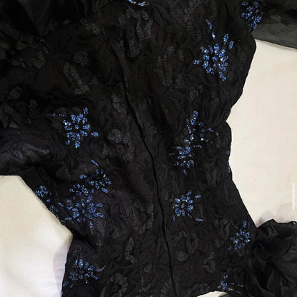 Black and Blue Dress