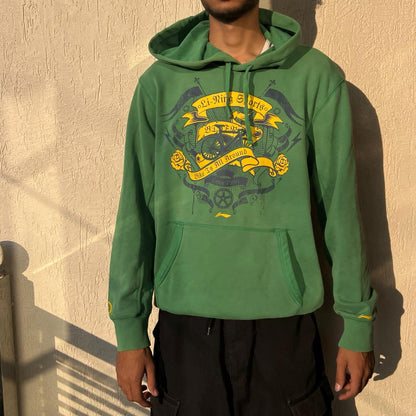 Lining Vintage Graphic Printed Hoodie