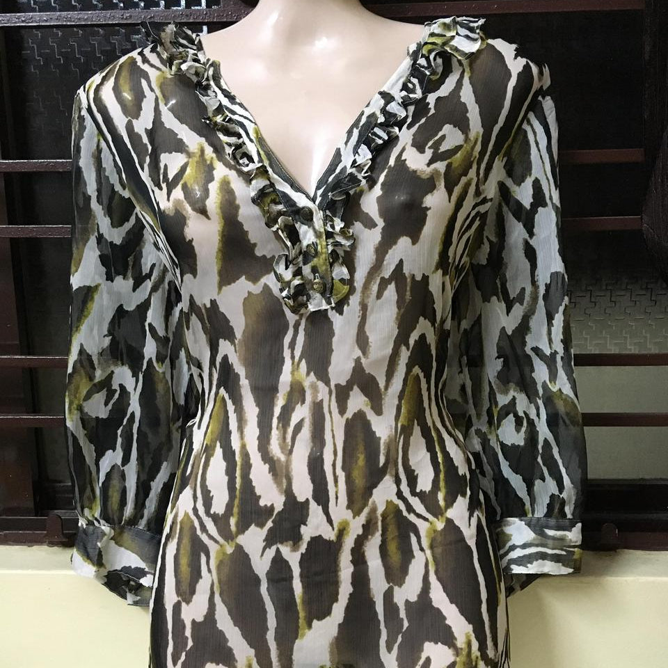 Sheer Tunic-Style Top
