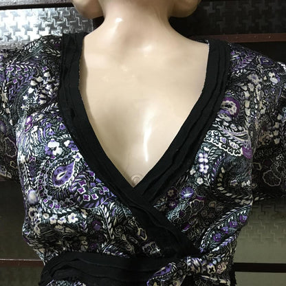 V-Neck Wrap-Style Top