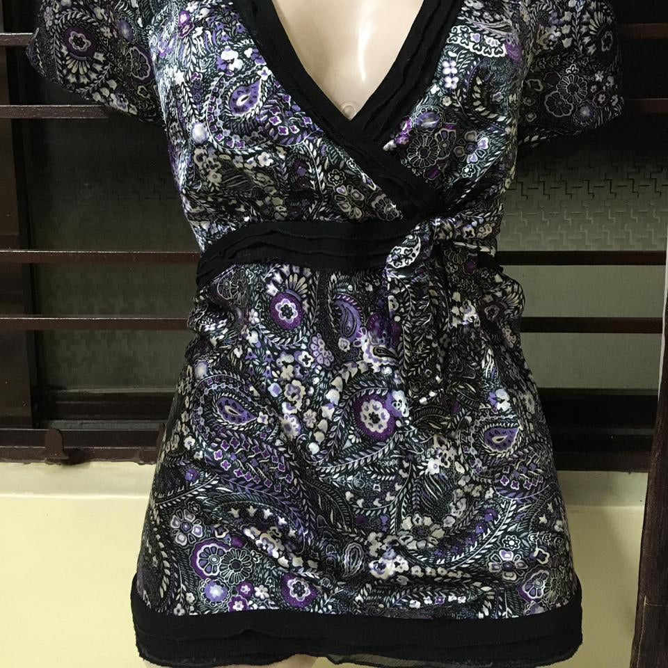 V-Neck Wrap-Style Top