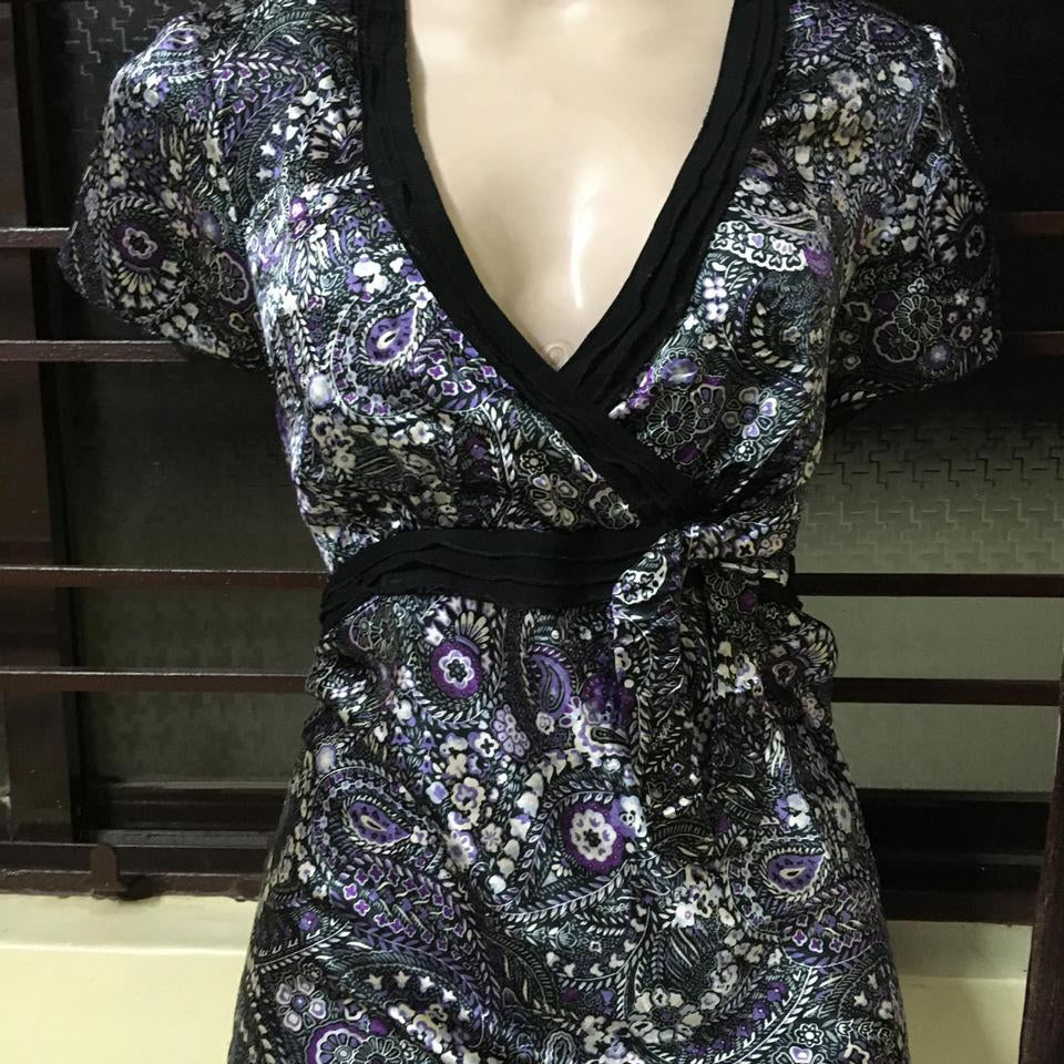 V-Neck Wrap-Style Top