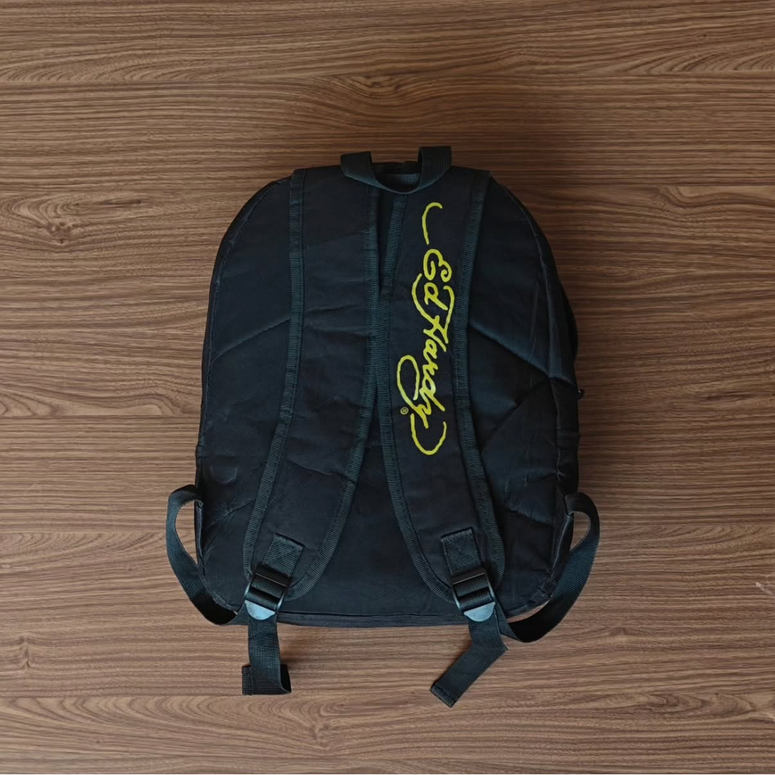 Ed Hardy Embroidered Print Backpack