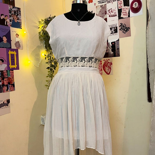 Lace White Dress