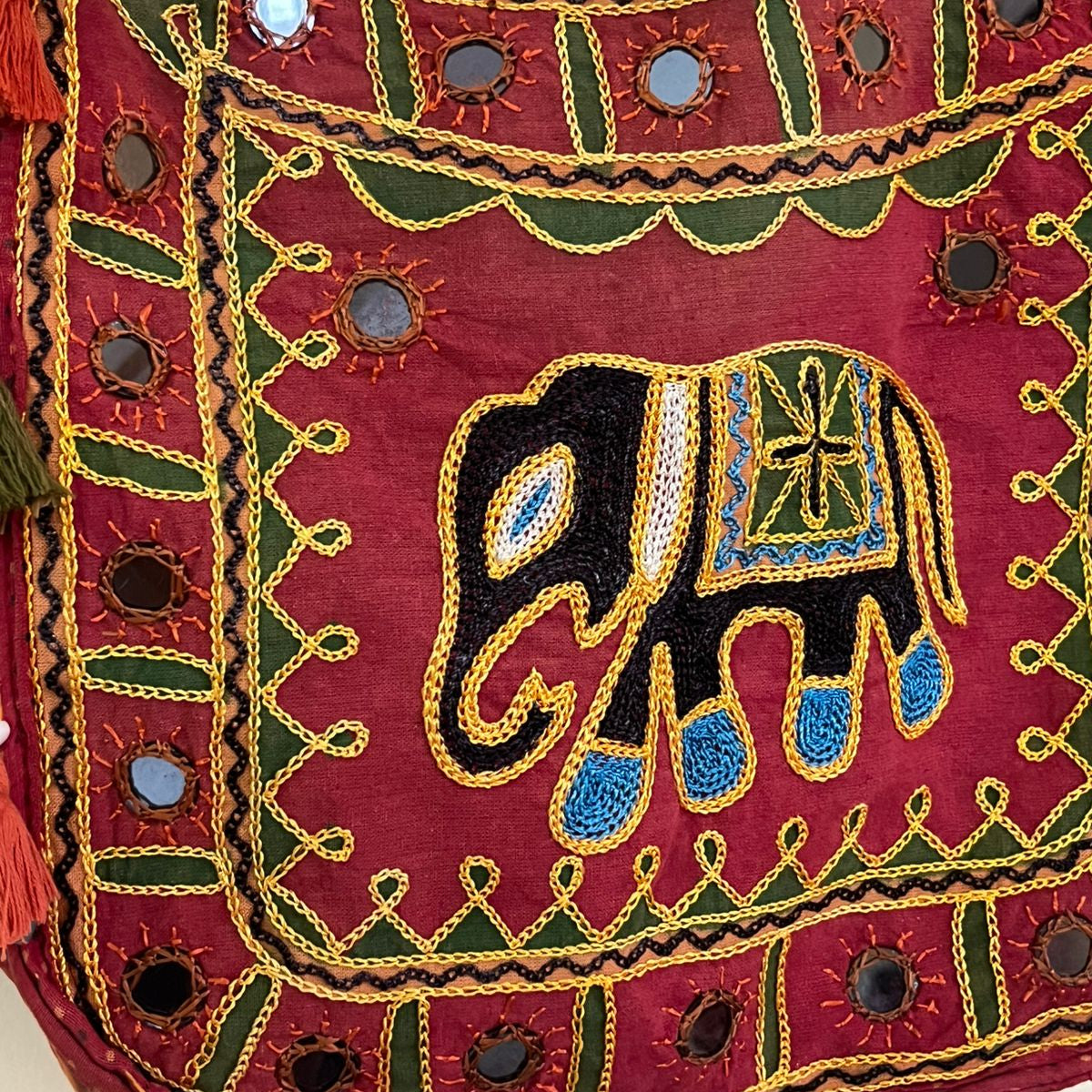 Elephant Motif Handcrafted Bag