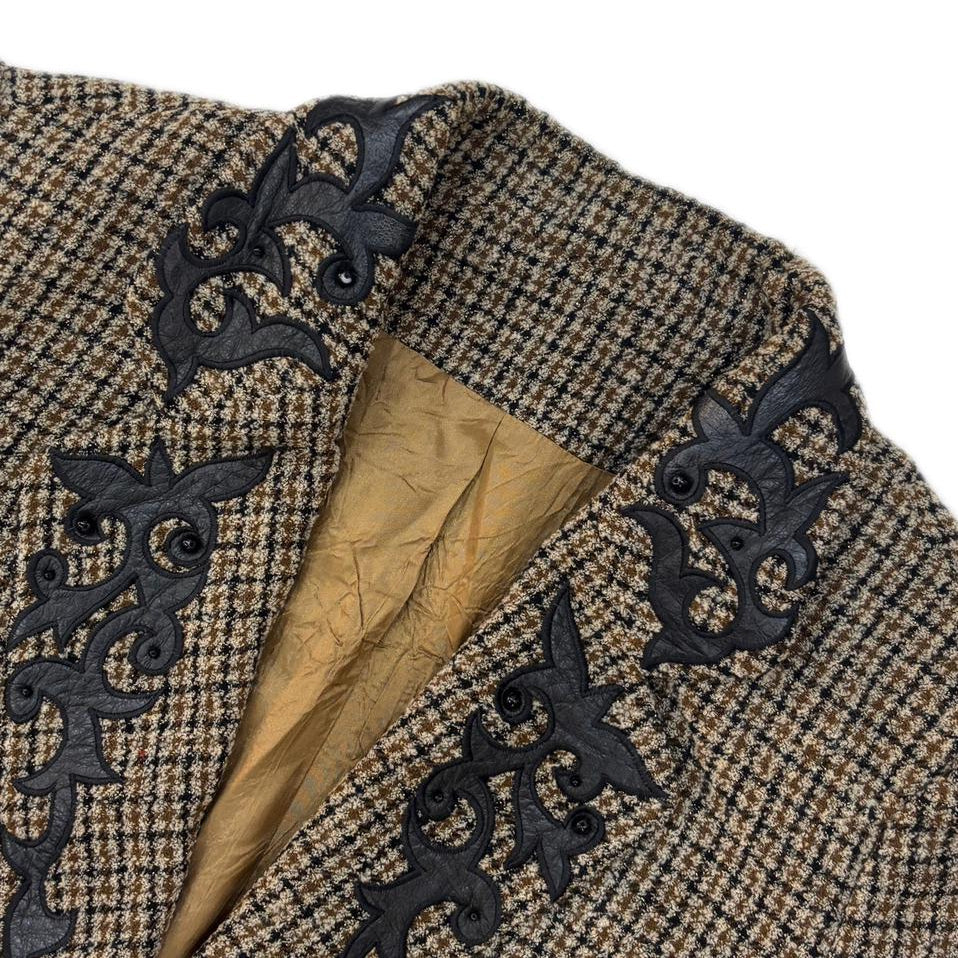Vintage Tweed Embroidered Blazer