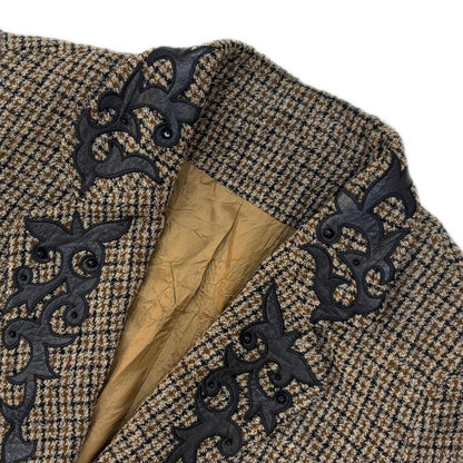 Vintage Tweed Embroidered Blazer