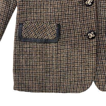 Vintage Tweed Embroidered Blazer