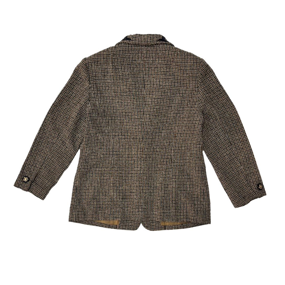 Vintage Tweed Embroidered Blazer