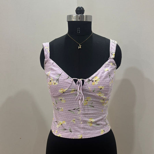 Lavender Floral Top