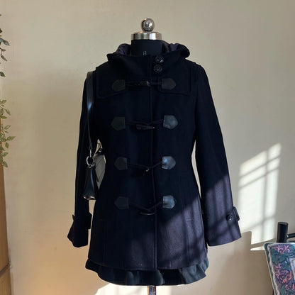 Blue Wool Duffle Coat