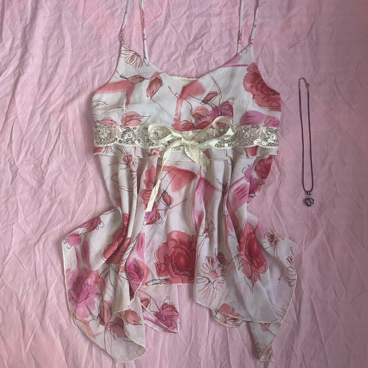 Y2k Floral Camisole Top