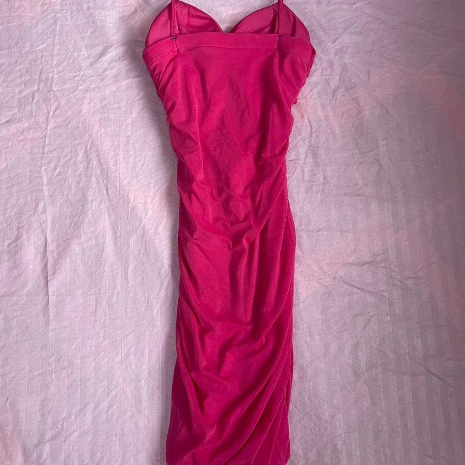 Barbie Pink Bodycon Midi Dress