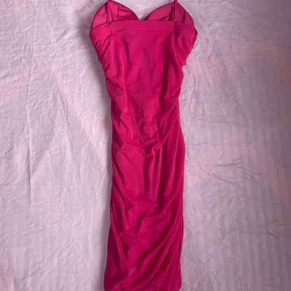Barbie Pink Bodycon Midi Dress