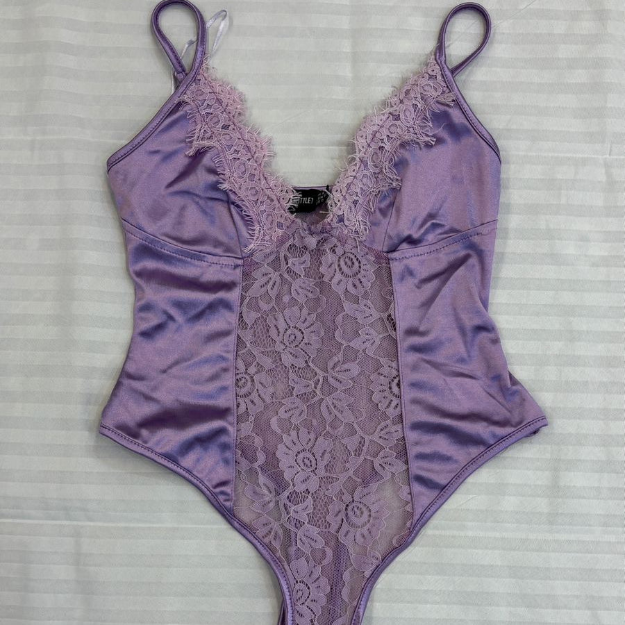 Lavender Lace Bodysuit