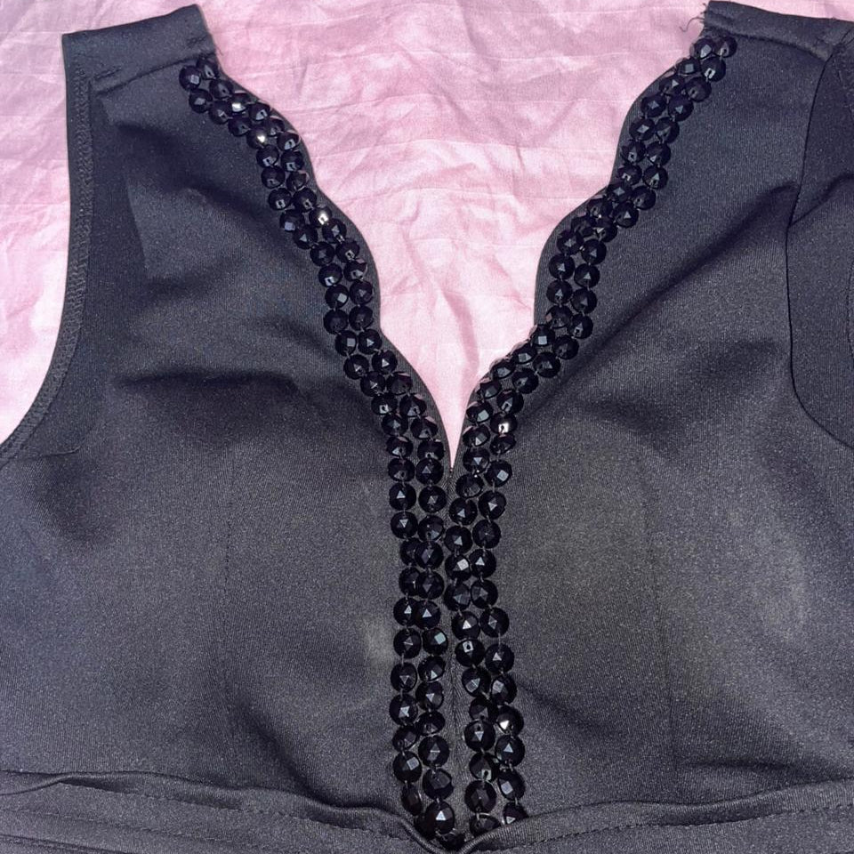 Bodycon Deepneck Mini Dress