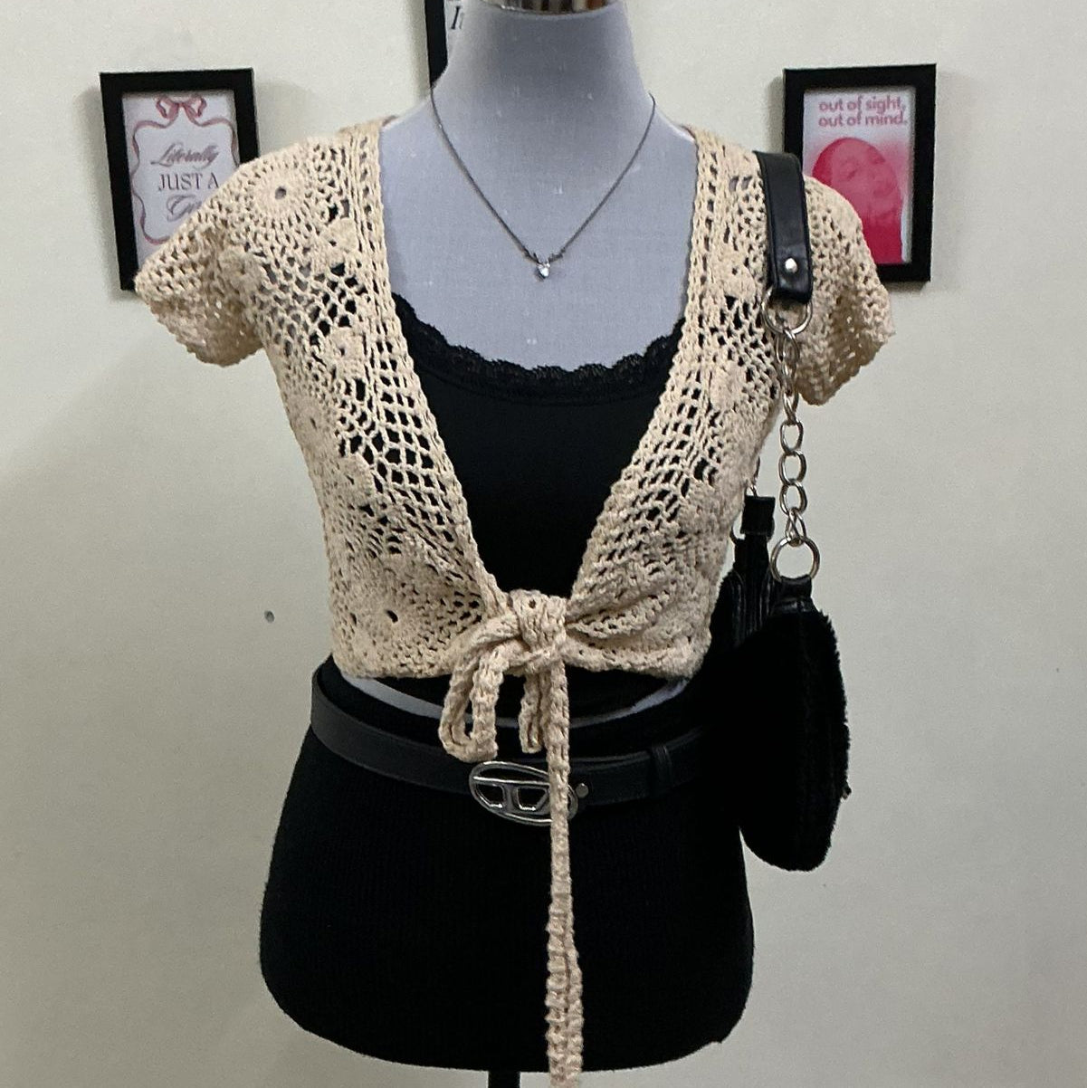 Crochet Tie-up Top