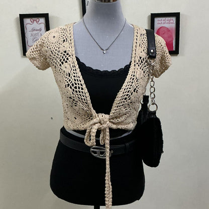 Crochet Tie-up Top