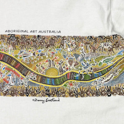 Vtg Aboriginal Australian Art Tee