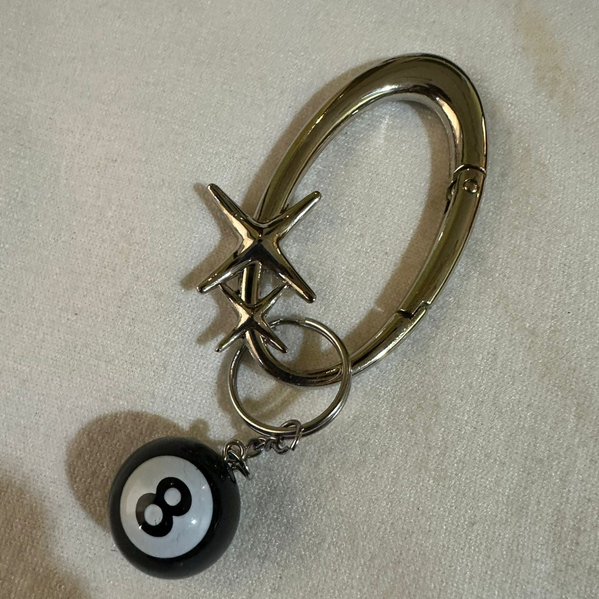 Y2K Carabiner With 8 Ball